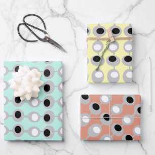 Atomic Baubles Mid-Century Wrapping Paper Sheet