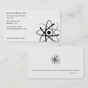 Atomic Bean   Scientist Business Card