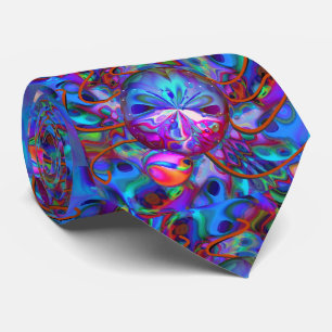 Atomic Bedbug Cool Trippy Modern Abstract Art Tie