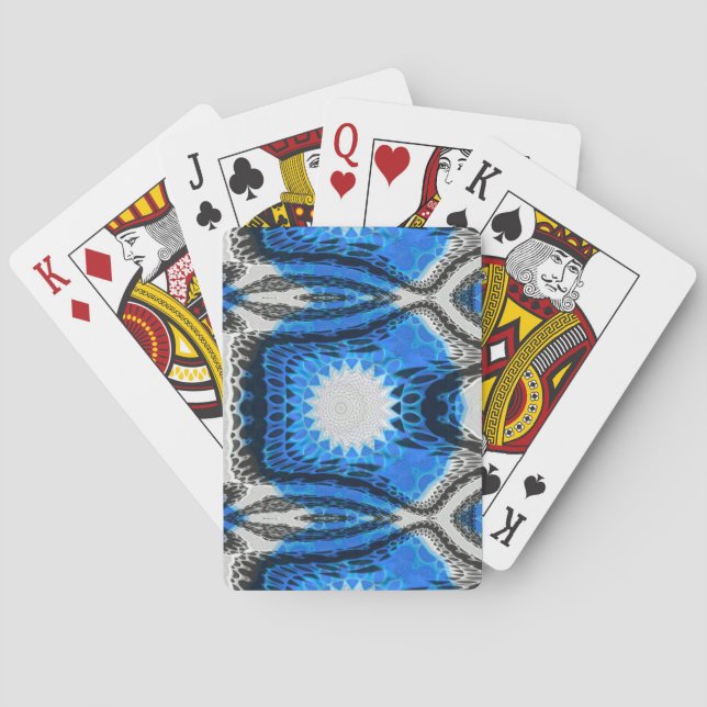 Atomic Blue Playing Cards (Back)
