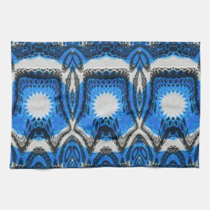 Atomic Blue Tea Towel