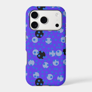 Atomic Blueberry - Retro Polka Dot Dream  