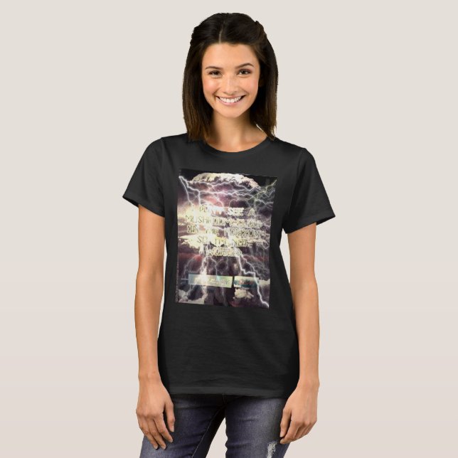 Atomic Bomb women black T-shirt (Front Full)