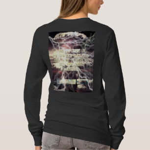 Atomic Bomb women long sleeve black shirt back