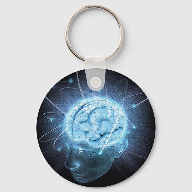 Atomic Brain Key Ring (Front)