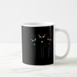 Atomic Cats Pink Bows Black Kitties Mcm Girl  Coffee Mug<br><div class="desc">Atomic Cats Pink Bows Black Kitties Mcm Girl</div>