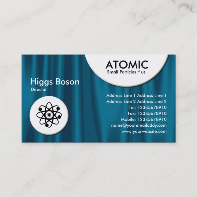 Atomic Circles - Drapery 01 Business Card (Front)