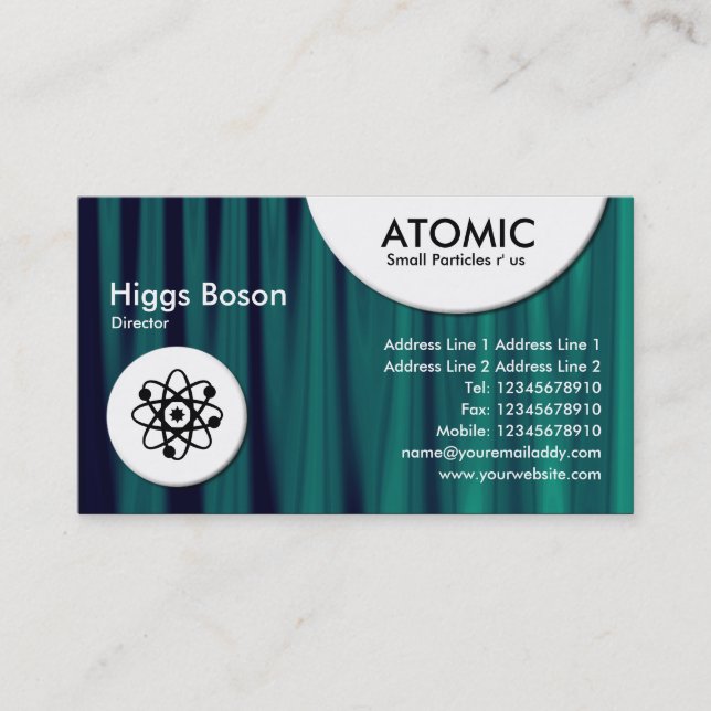 Atomic Circles - Drapery 03 Business Card (Front)