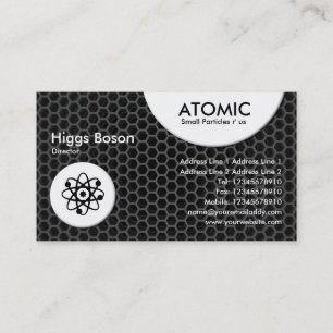 Atomic Circles - Honeycomb dark Business Card