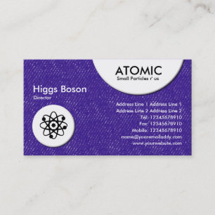 Atomic Circles - Indigo Denim Business Card