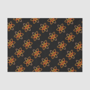 Atomic concept. tissue paper