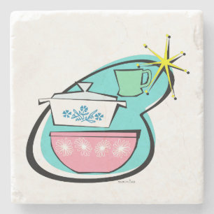 Atomic Cookware Design Stone Coaster