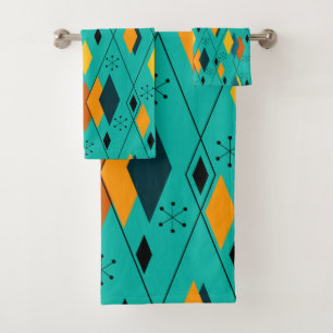 Atomic Diamonds  Bath Towel Set