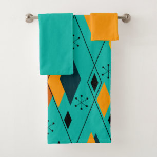 Atomic Diamonds  Bath Towel Set
