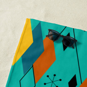 Atomic Diamonds Beach Towel