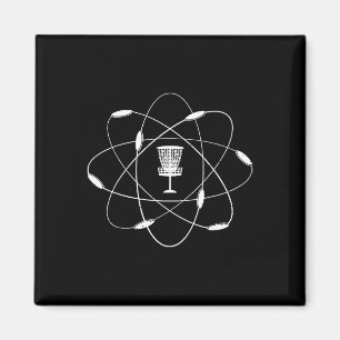 Atomic Disc Golf Golfing Golfer Player Sport Game  Magnet