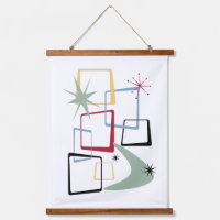 Atomic Era Abstract Squares Mid-century