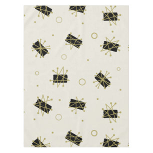 Atomic Era Brushes Sputnik Starbursts Tablecloth