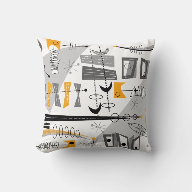 Atomic Era Inspired Abstract Cushion (Front)