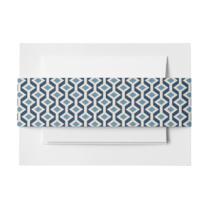 Atomic Era Inspired Geometric Pattern Invitation Belly Band