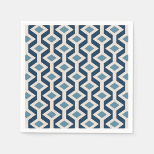 Atomic Era Inspired Geometric Pattern Napkin