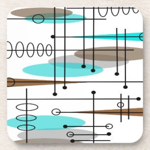 Atomic Era Inspired Mid-Century Design 13 Coaster
