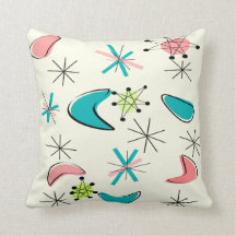 Atomic Era Inspired Pillow Design Mid-Century