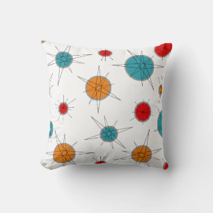 Atomic Era Retro Planets Cushion