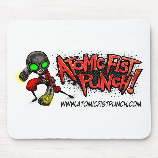 ATOMIC FIST PUNCH MOUSE MAT (Front)