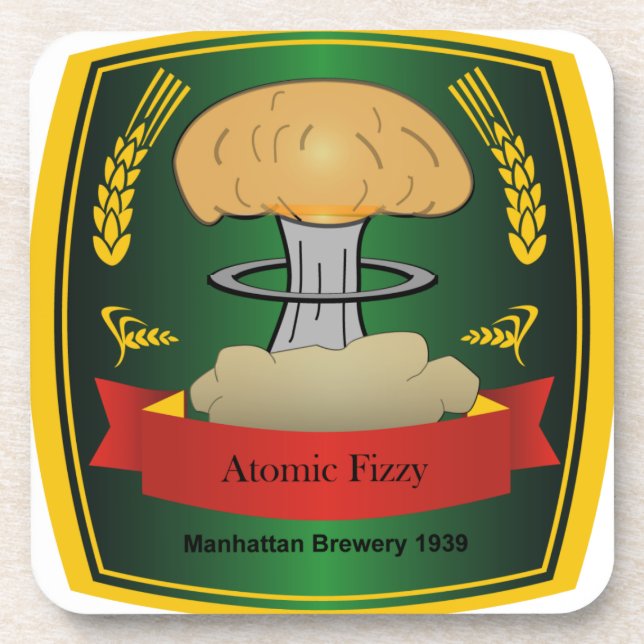 Atomic Fizzy coaster (Front)