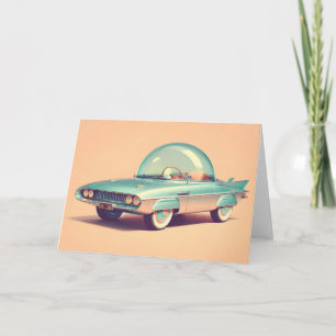 Atomic Futuristic Bubble Blaster Car Card