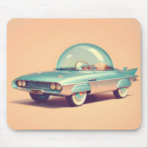Atomic Futuristic Bubble Blaster Car  Mouse Mat