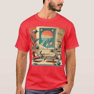 Atomic Futuristic Florida Space Age Family Room T-Shirt