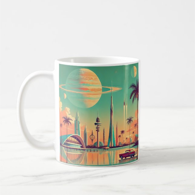 Atomic Futuristic New Florida Coffee Mug (Left)