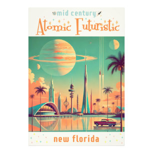 Atomic Futuristic New Florida Photo Print