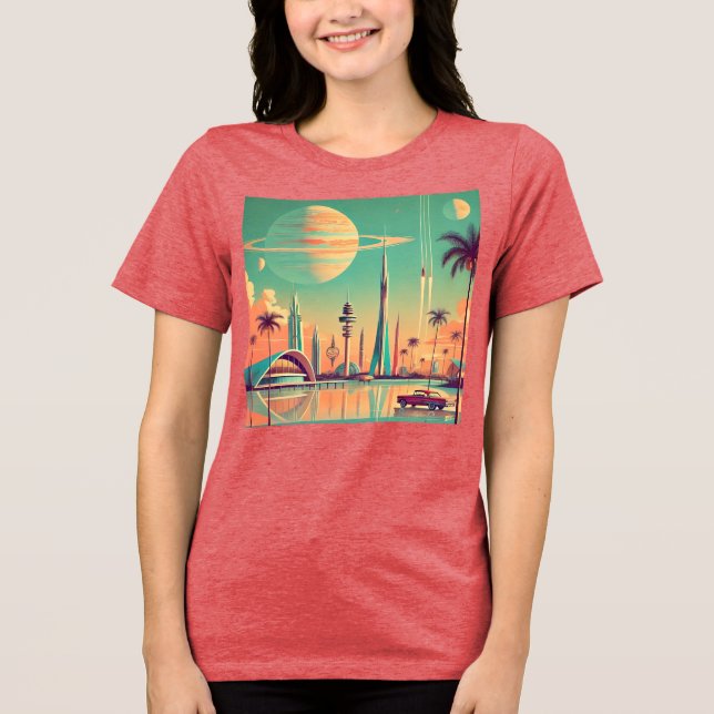 Atomic Futuristic New Florida Tri-Blend Shirt (Front)