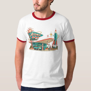 Atomic Gas Vintage Space Age Ringer T-Shirt