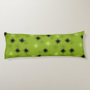Atomic Green Starbursts Body Pillow