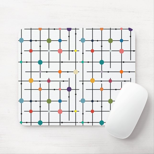 Atomic Grid  Mouse Mat (With Mouse)