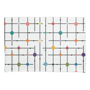 Atomic Grid  Pillowcase
