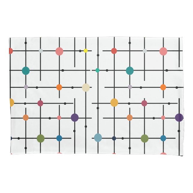 Atomic Grid  Pillowcase (Front)