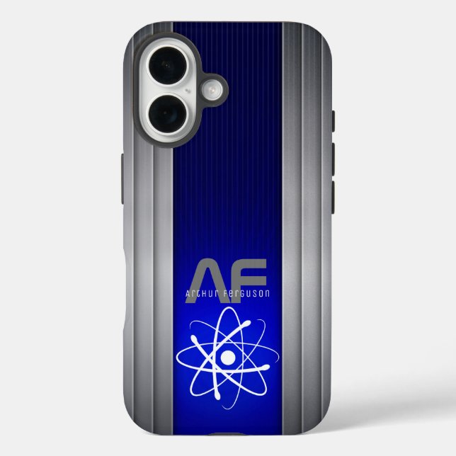 Atomic High Tech Power | Initials Case-Mate iPhone Case (Back)