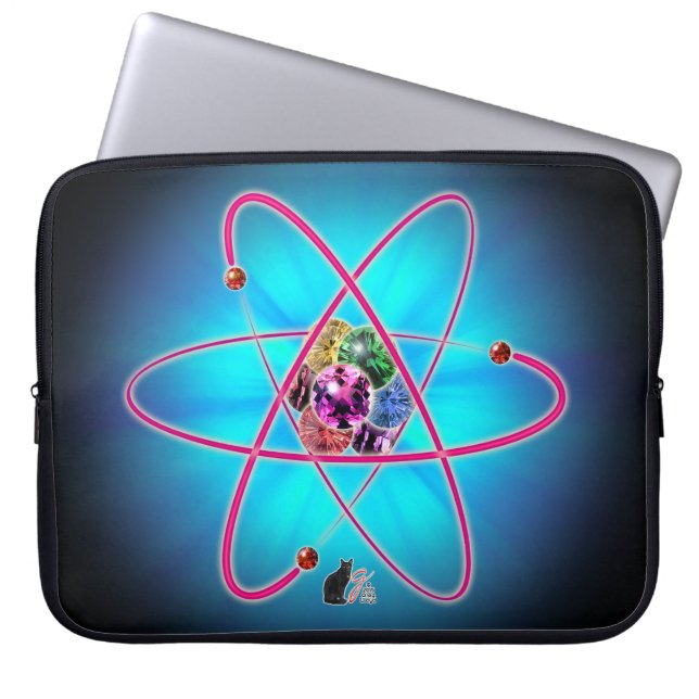 Atomic Jewels Laptop Sleeve (Front)