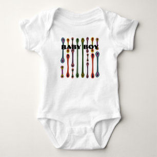 Atomic Lines  Baby Bodysuit