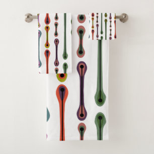 Atomic Lines  Bath Towel Set