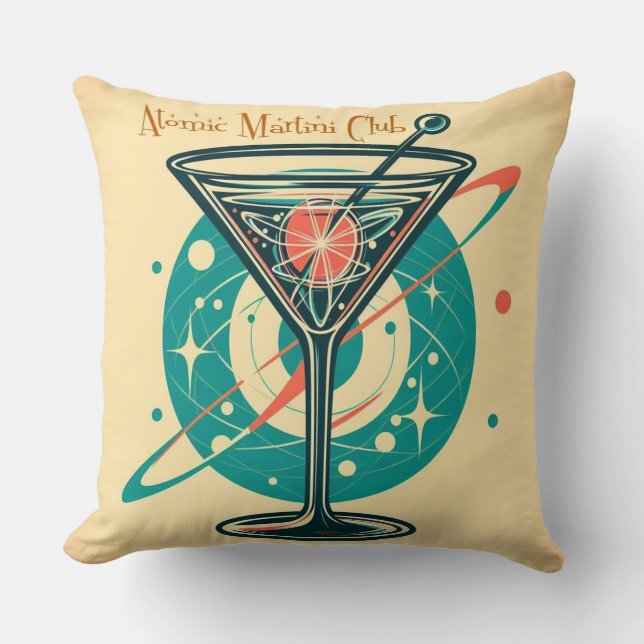 Atomic Martini Club  Cushion (Front)