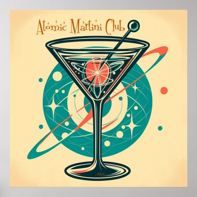 Atomic Martini Club Poster (Front)