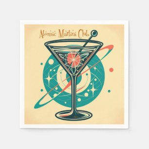 Atomic Martini Club Space Age Napkin