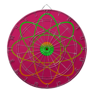 Atomic Metal Cage Dartboard,Pink Dartboard
