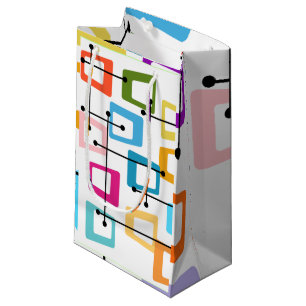 Atomic Mid-Century Modern Small Gift Bag